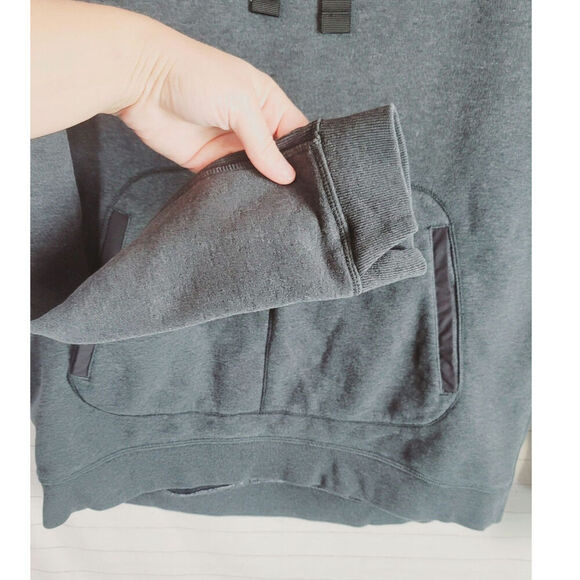 LULULEMON AVENUE PULLOVER SWEATSHIRT IN DARK GRAY, SZ MEDIUM/LARGE - Picture 4 of 12